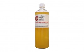 Indic Wisdom Pure Groundnut Oil Virgin & Cold Pressed  Plastic Bottle  1 litre